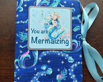 Handmade Mermaid Photo Album – Keepsake Scrapbook, Girl's Gift