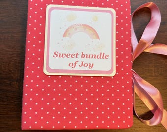 Handmade Baby Photo Album - Keepsake Memory Book