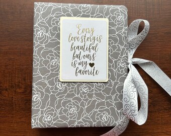 Handmade Wedding Photo Album, Elegant Couple Gift