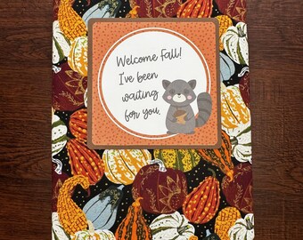 Handmade Fall Photo Album, Thanksgiving Memory Book