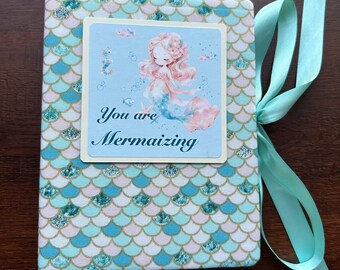 Handmade Mermaid Photo Album – Keepsake Memory Book, Girl Gift