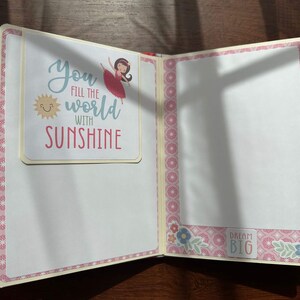 She's so lovely Handmade Photo Album, Scrapbook Memory book, princess photo album image 4