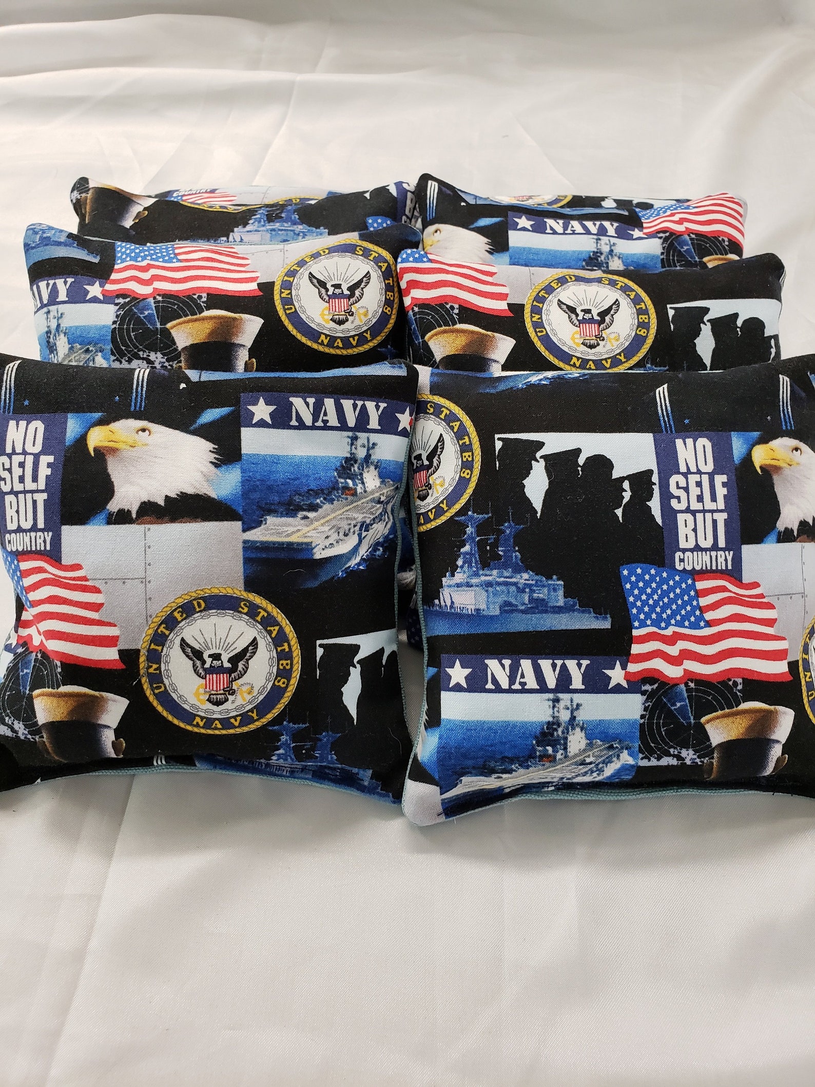 4 US Navy Corn Hole Bags Navy Bean Bag US Navy Bean Bag Etsy
