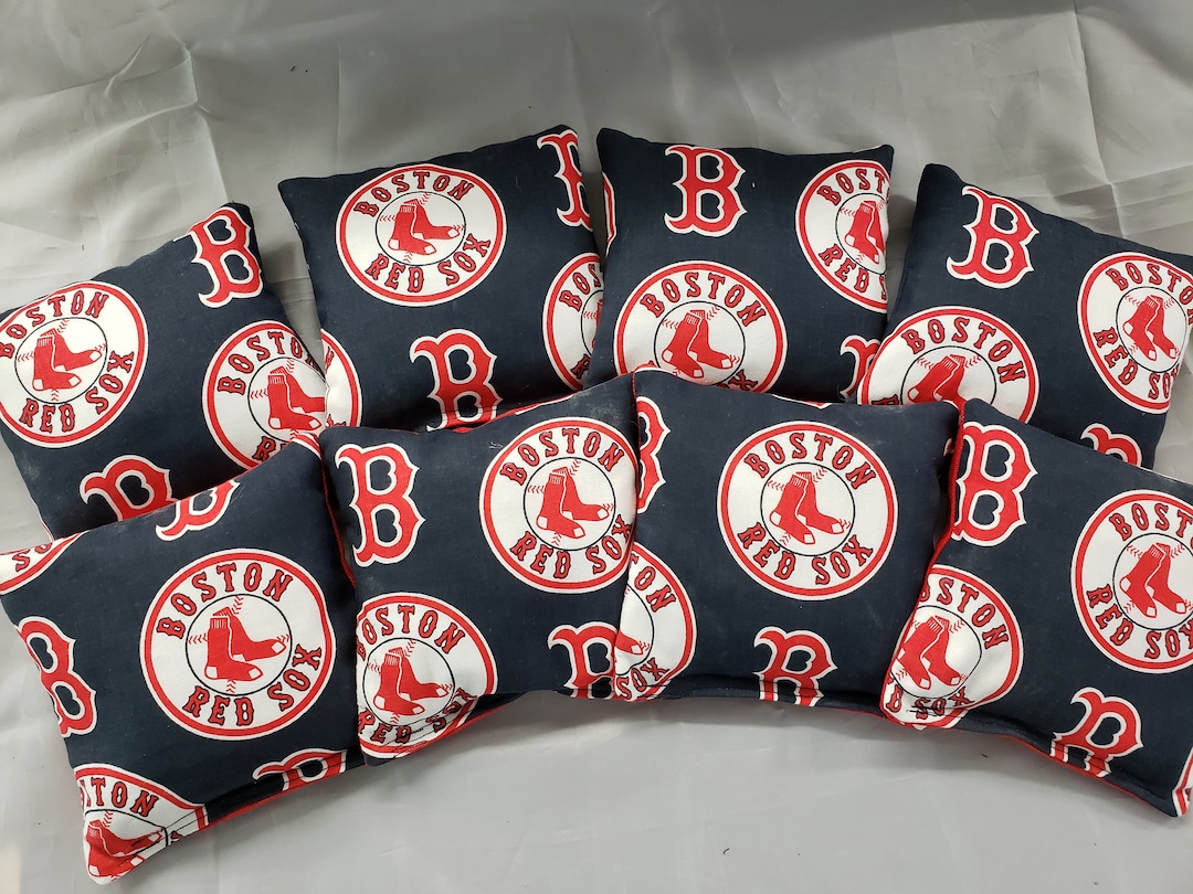 8 Boston Red Sox Classic Corn Hole Bags Red Sox Classic Bean Etsy