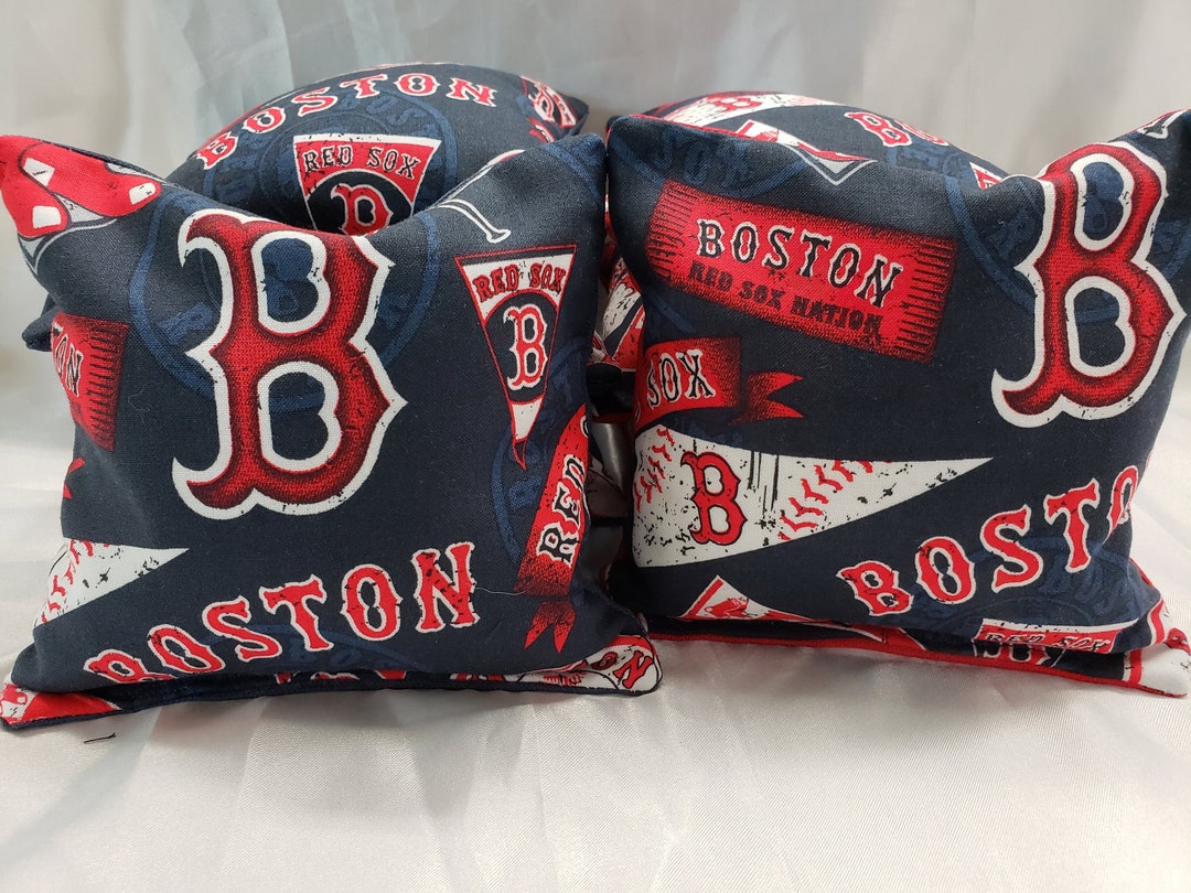8 Boston Red Sox Corn Hole Bags Red Sox Bean Bags Set of 8 Etsy