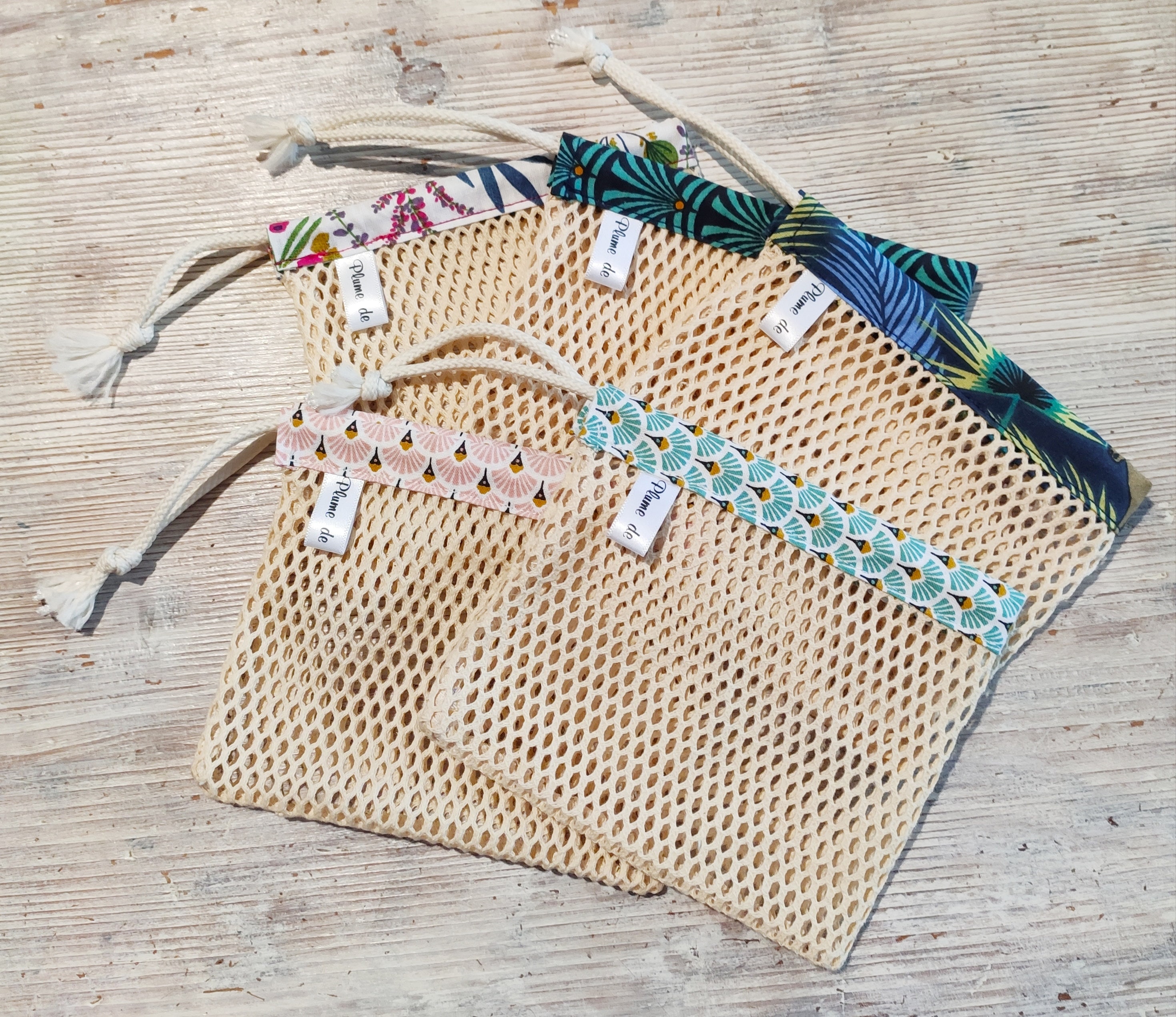 Filet Pour Savon en Coton Bio Naturel Sauve Savon