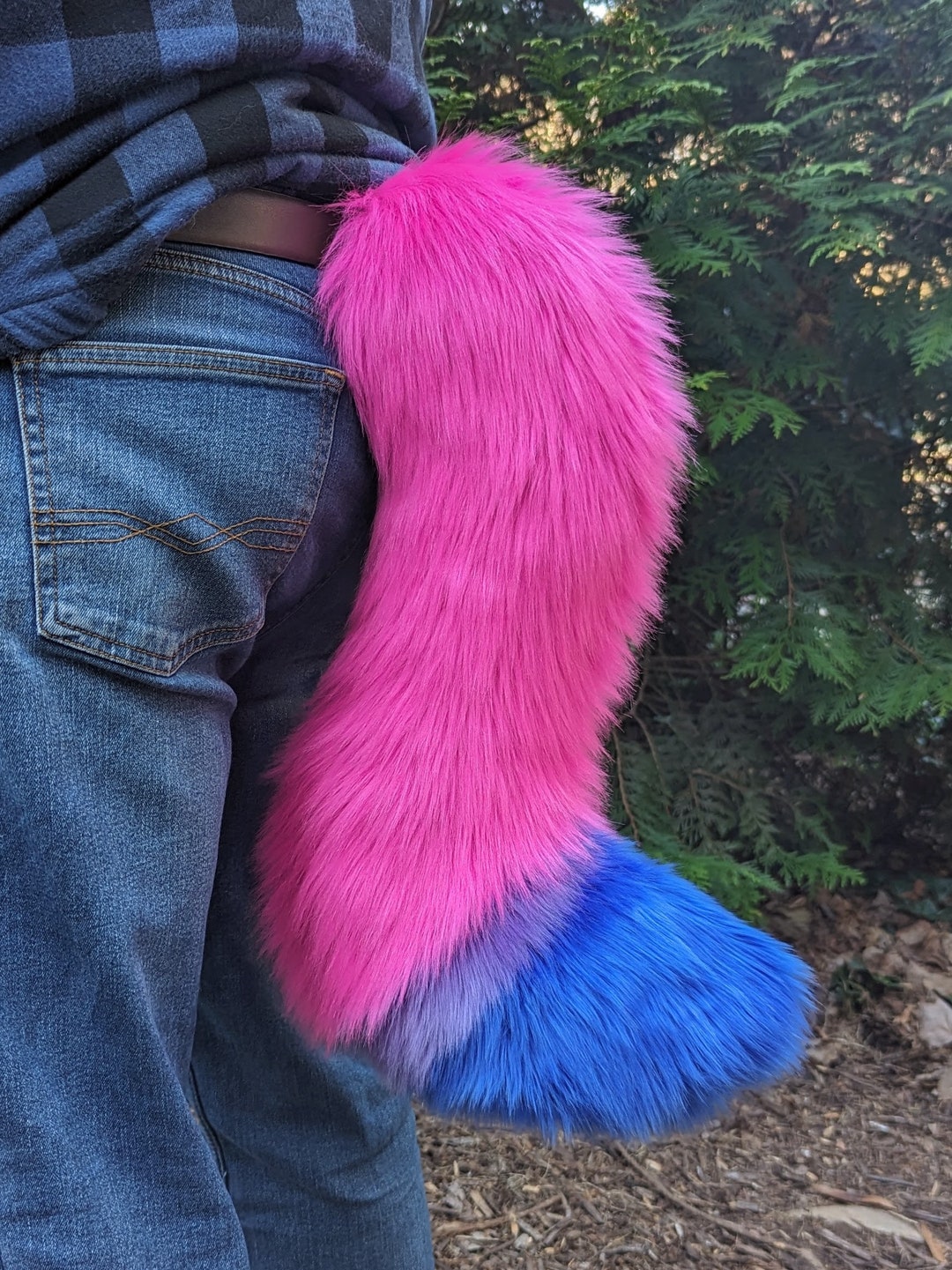 Bi Pride Fox Tail - Etsy