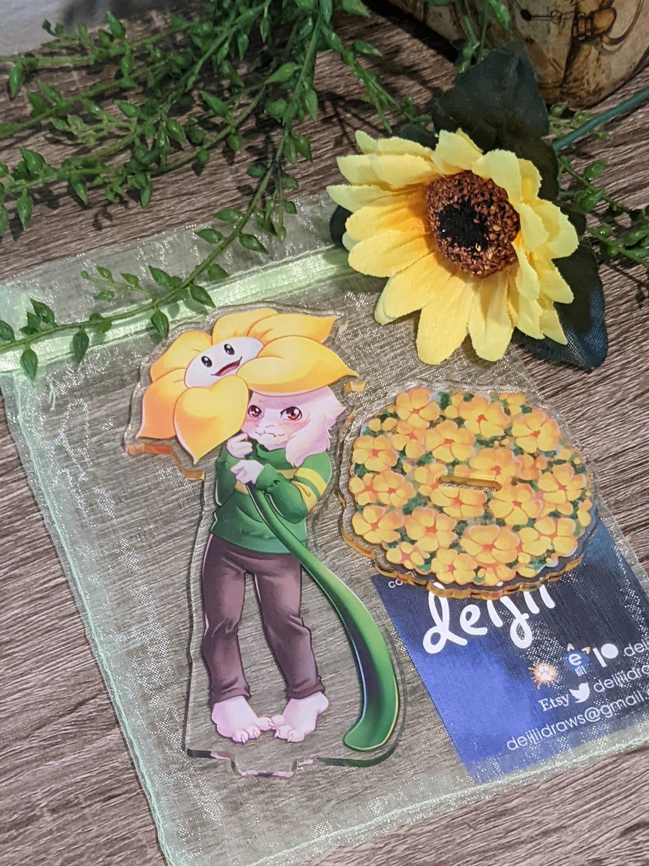 Undertale - Asriel and Flowey Mini Standee - Etsy