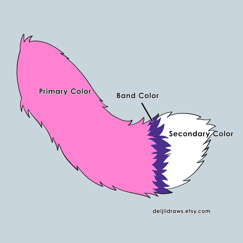 Custom Color Waggy Fox Tail - Etsy