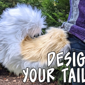 Custom Color Curled Canine Tail