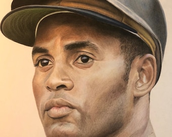 Roberto Clemente Colored Pencil Drawing Print 11"x14"