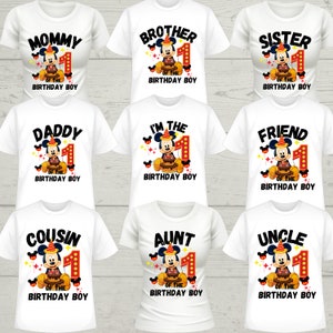 1st Mickey Mouse Birthday Shirt PNG, Mickey Mouse Shirt PNG File, Birthday Family Shirts, Family Vacation Shirts