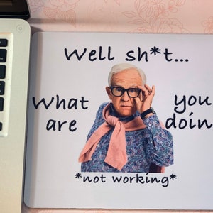 What Are Y’all Doing, Not working mouse pad, Funny Mouse Pad, Rectangle Mouse Pad, Office Decor, Desk Decor, Office Accessories