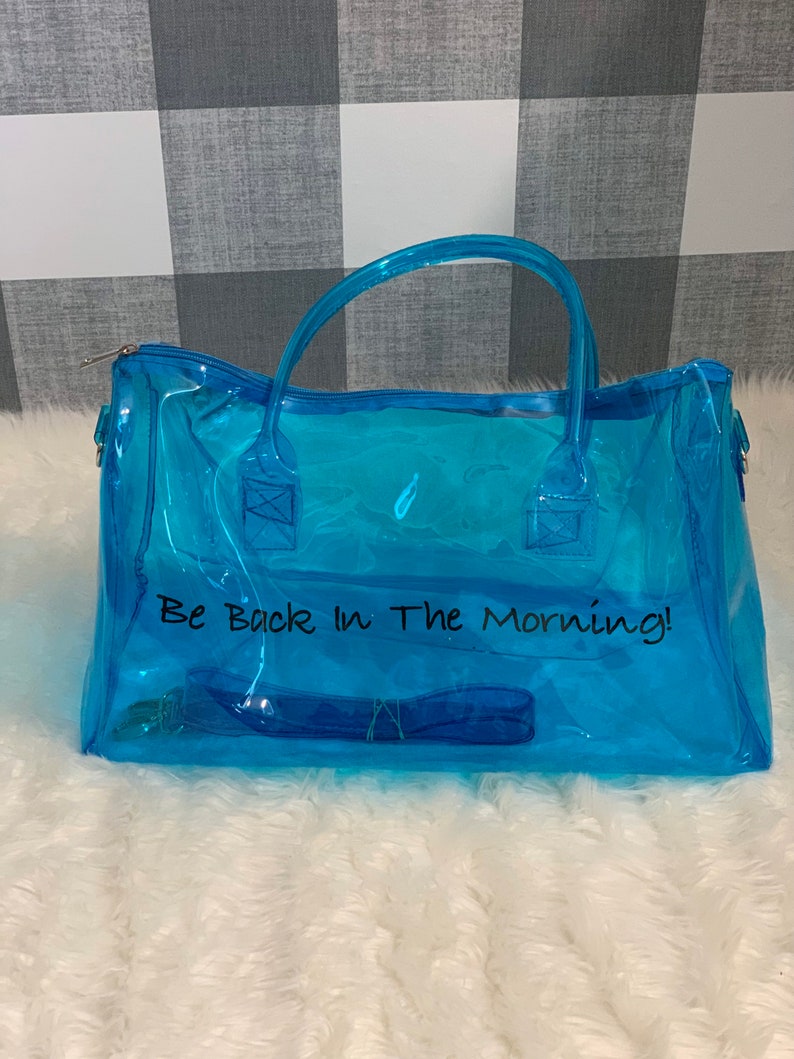 Spend the night bag Overnight Bag Spinnanight Bag Carry On Etsy