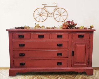 Red Sideboard Red Sideboard, Red Kitchen Buffet Cabinet
