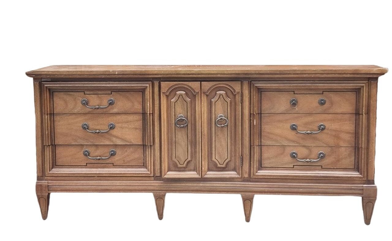 SOLD long Bedroom Dresser White Dresser italian Provincial Etsy