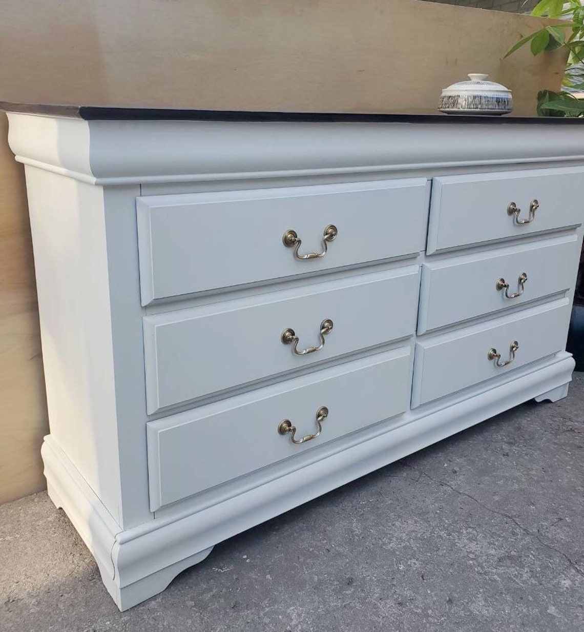 Long Bedroom Dresser White Dresser Long Dresser Wood Etsy