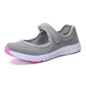 Light Grey And Black Women Slip on Woven Shoes with Velcro Fastener