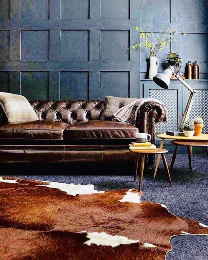 Cowhide Rug Brown Tricolor Rugs 100 Natural Image 0