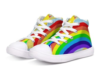 simple rainbow shoes
