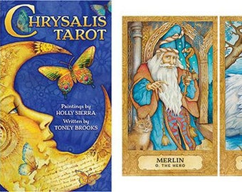 Chrysalis Tarot Deck | Cartomancy | Divination Tool | Oracle Cards | Major Arcana | Guide book | Pagan | Witch Magic | artwork | Fortune