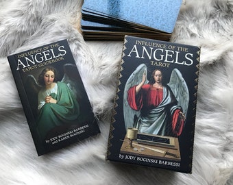 Influence of the Angels tarot  deck | Cartomancy | Divination Tool | Oracle Cards | Major Arcana | Guide book | Pagan | Witchy Magic Fortune