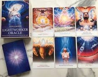 Lightworker oracle cards | Cartomancy | Divination Tool | Tarot Deck | Major Arcana | Guide book | Pagan | Witchy | Magic