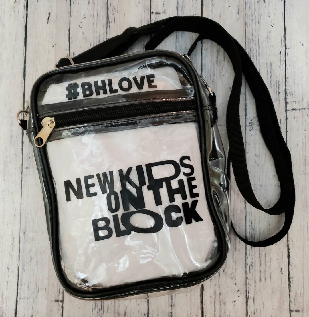 NKOTB Clear Cross Body Adjustable Purse, New Kids on the