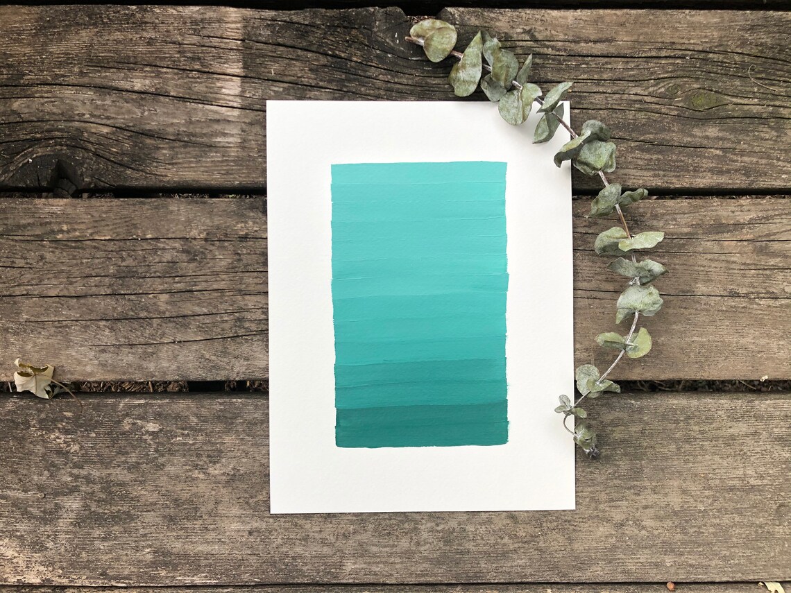 Abstract Original Acrylic Painting Original Gradient Color Etsy