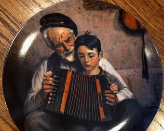 Norman Rockwell "Music Maker" Numbered Collectible Plate by Knowles 1981