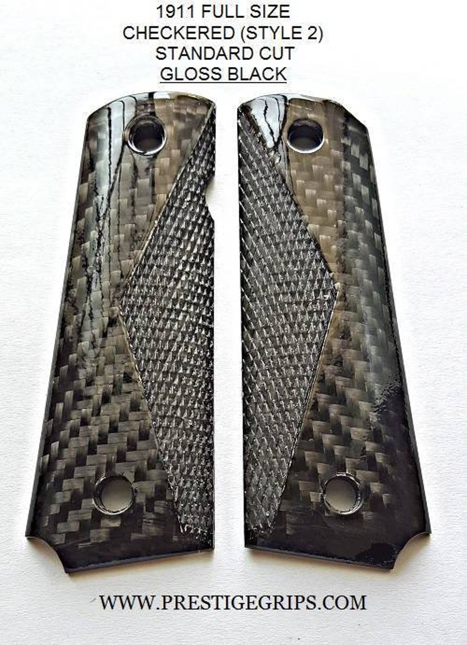 Full Size 1911 Real CARBON FIBER Custom Handmade CHECKERED Etsy