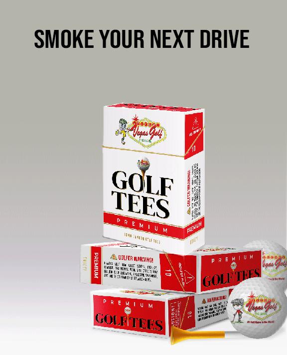 Vegas Golf Cigarette Tees With Free Poker Chip Ball Marker!