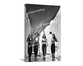 Vintage Ski Poster-World Famous Girls Gone Skiing Vintage Ski Posters Best Selling Ski Poster top vintage ski poster