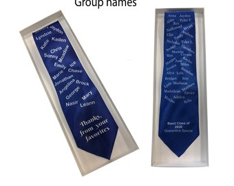 Custom name tie,  Custom graduation tie, necktie with names, Graduation tie with names, Corporate party tie, wedding tie