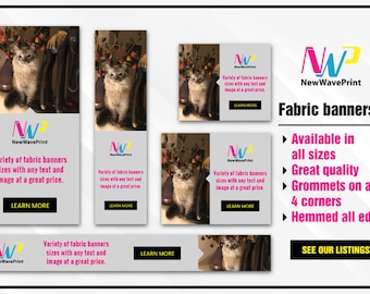 Custom banner, photo banner, graduation banner, party banner, Fabric Banner, Digital banner, Wedding banner