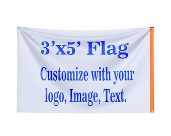 Custom Flag, School Mascot flag, Team Flag, College flag, university flag, birthday flag.