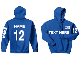 Name and number hoodies, Sweatshirts with name and number, customize your hoodie
