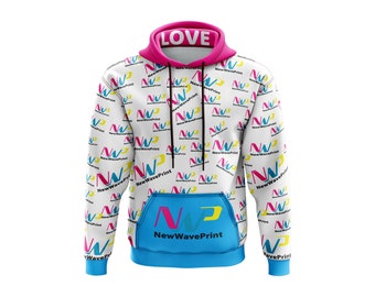 Custom All Over Print Hoodie With Your Logo Design It Anyway You