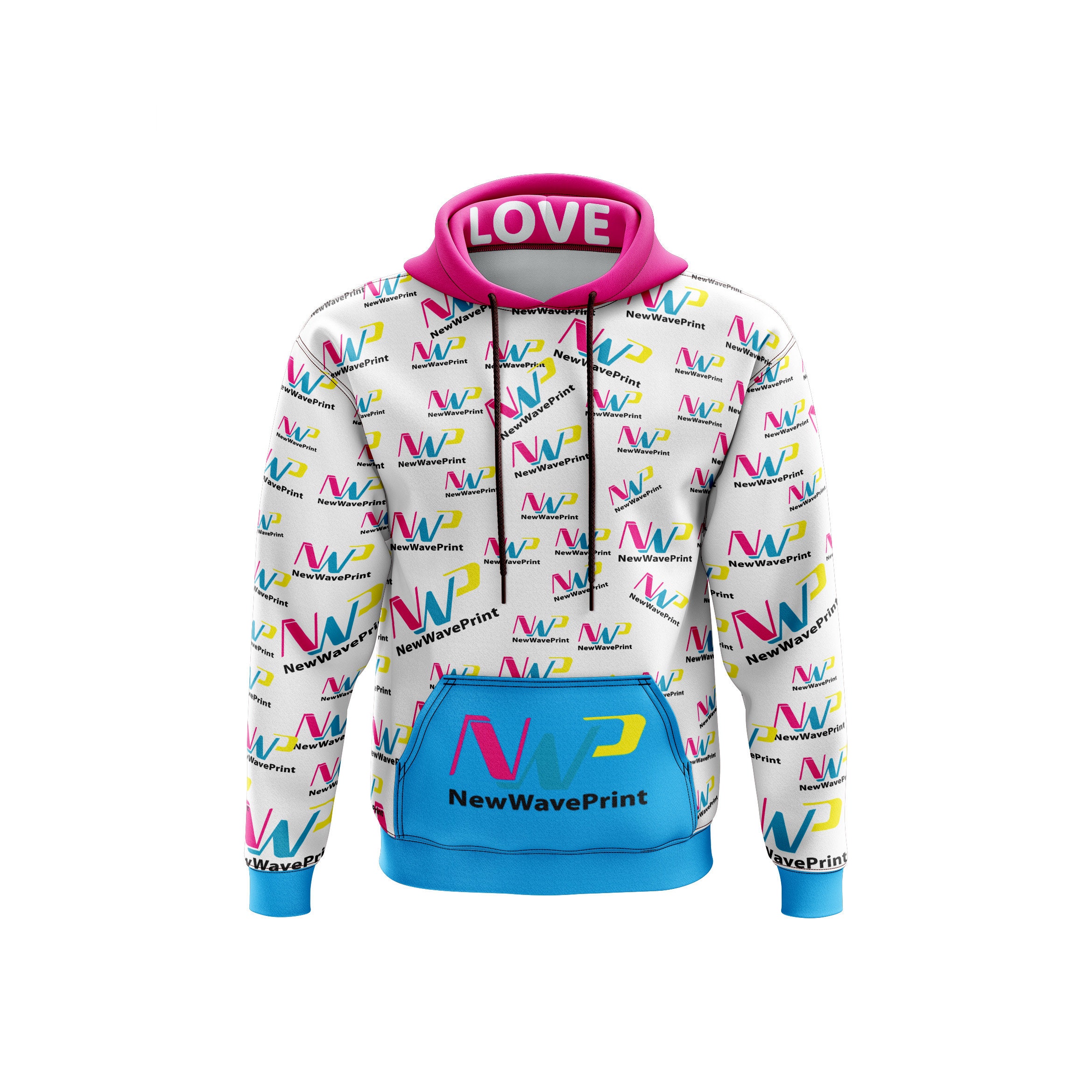 Printed Allover Hoodie - Ready to Wear