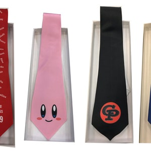 Custom tie, Character tie, Graduation tie , Corporate necktie, logo neck tie, Picture tie, Holiday tie, custom Photo tie, Valentine tie