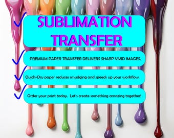 Sublimation transfer print heat press transfer custom paper transfer best quality wholesale paper transfer service