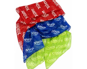 Custom scarfs, personalize it with your design, make it yours.