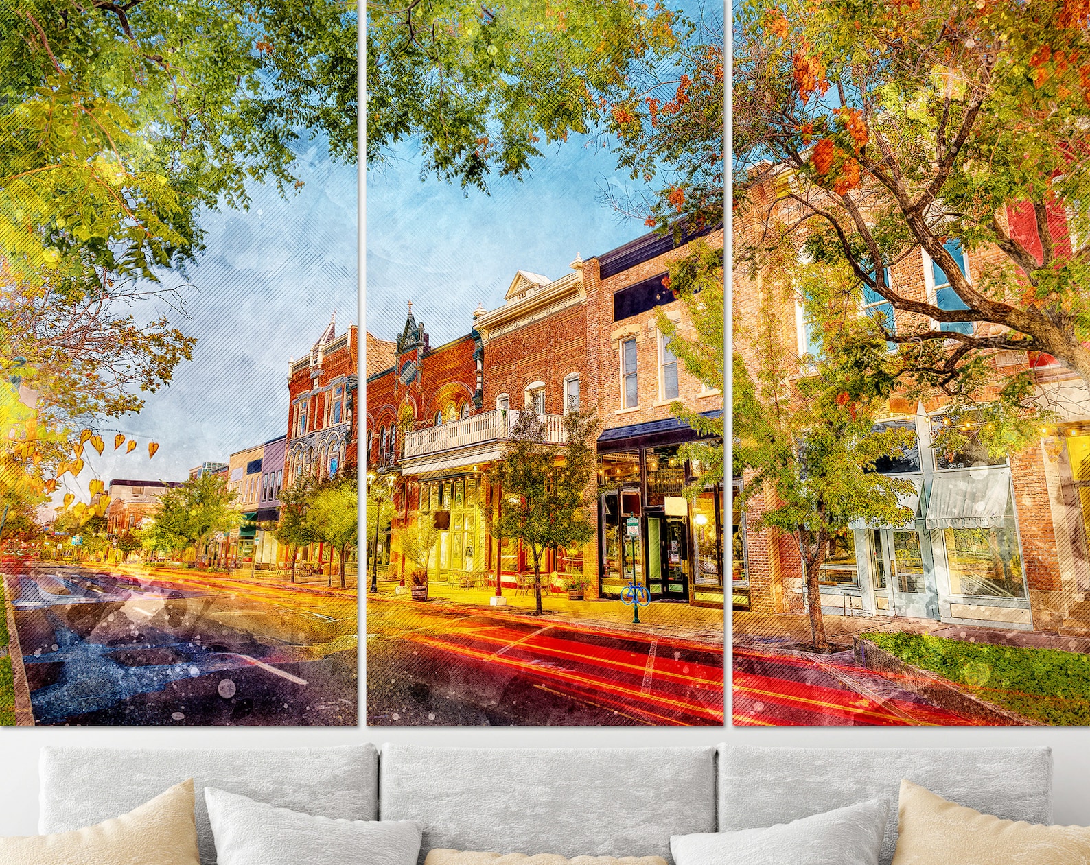 Provo Downtown Utah Canvas Art Utah Wall Art Provo Print Etsy