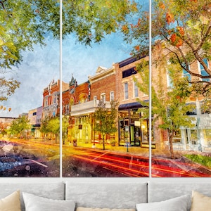 Provo Downtown, Utah Canvas Art, Utah Wall Art, Provo Print, Provo Canvas, Utah Poster, Provo Photo, Provo Wall Decor, Provo Poster