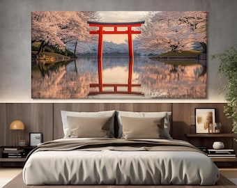 Torii Gate Canvas Print, Japanese Wall Art, Shinto Symbol, Ready to Hang