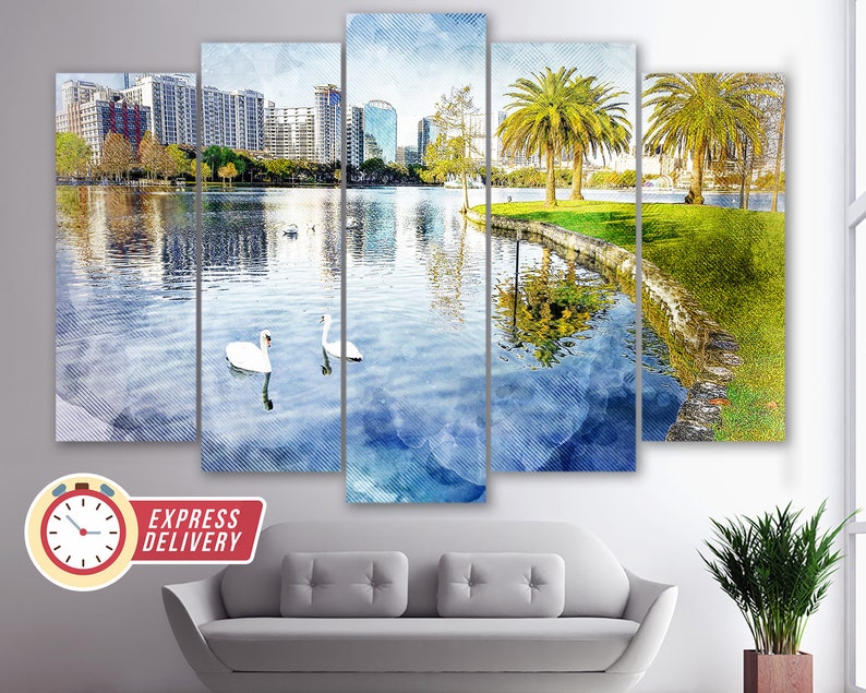 Orlando Canvas Art Orlando Paintings Orlando Print Orlando Etsy