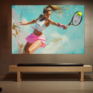 Tennis Canvas Art, Tennis Wall Art, Tennis Canvas Print, Tennis Fan Gift, Tennis Player Gift, Tennis Print, Tennis Wall Decor, Tennis Poster
