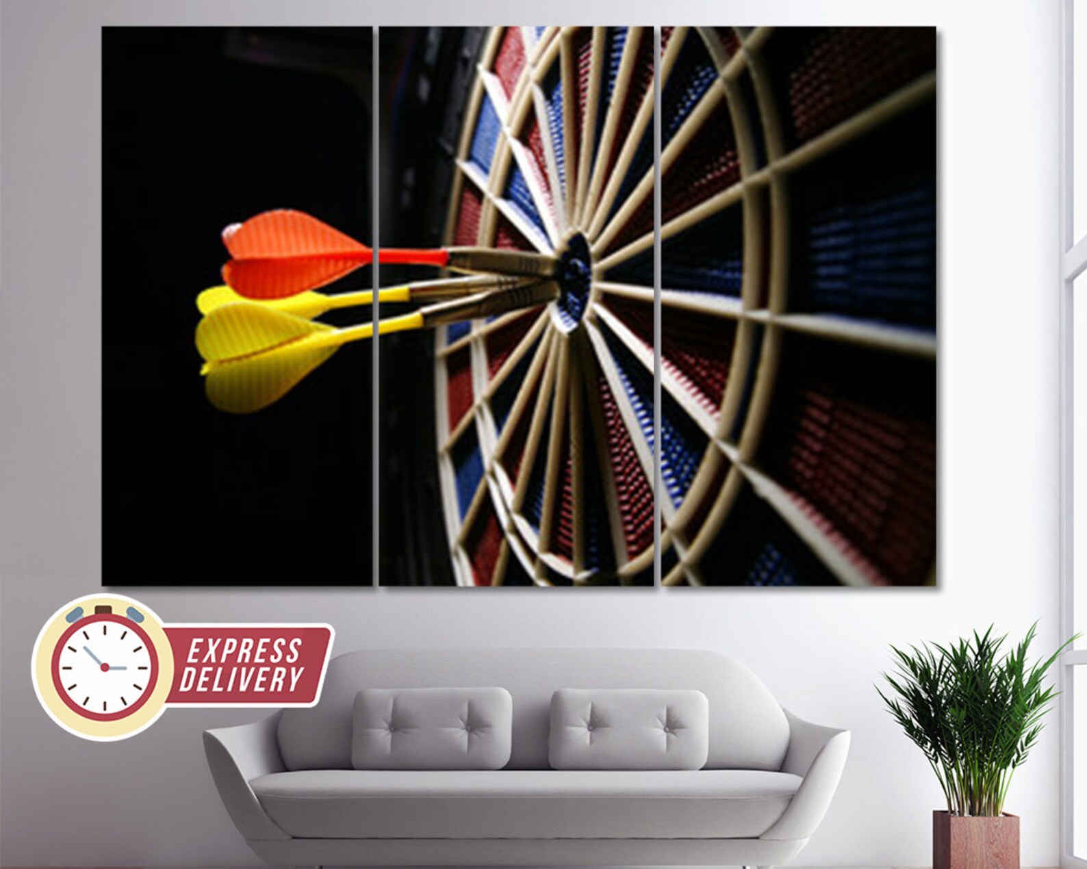 Darts Canvas Art Darts Fan Gift Darts Wall Art Darts Canvas Etsy