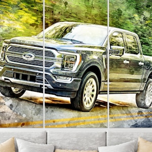 Ford F-150 Truck Canvas Print, Off Road Wall Art, Ford Wall Art, Ford Canvas Art, Ford Wall Decor, Ford Pickup Canvas Art