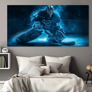 Ice Hockey Wall Art, Ice Hockey Canvas Print, Ice Hockey Goalkeeper Poster, Ice Hockey Fan Gift, Ice Hockey Print, Ice Hockey Poster